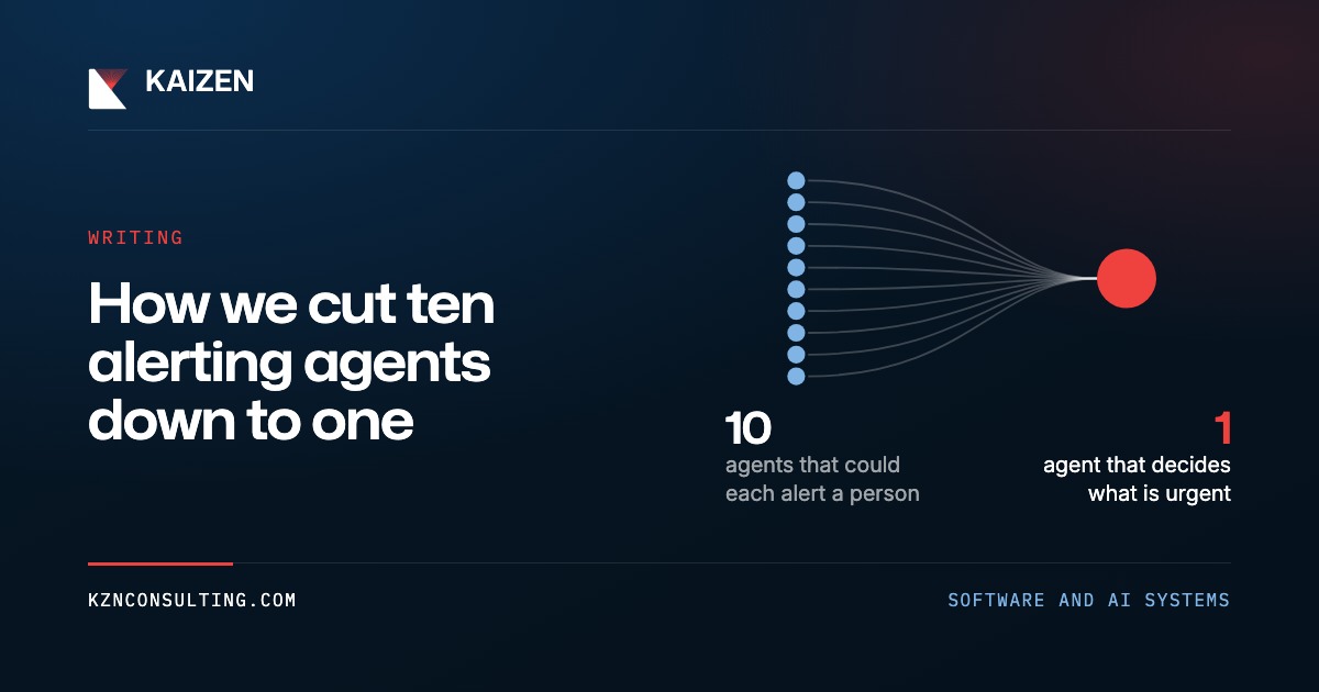 How we cut ten alerting agents down to one